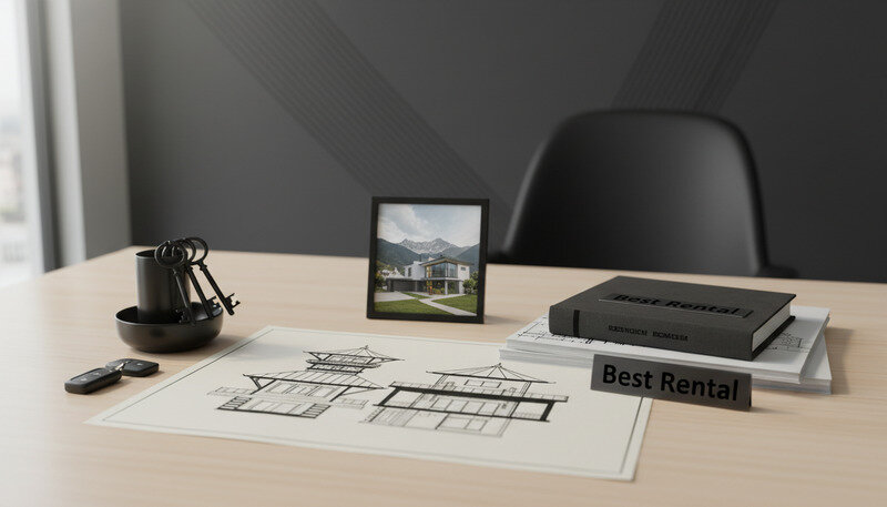 Modern rental houses in Nepal showcasing traditional and contemporary architecture