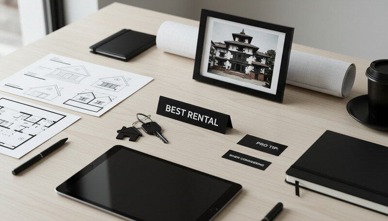 Beautiful Newari house with intricate woodwork and traditional courtyard design