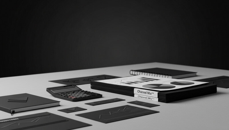 Financial charts and property documents showing investment analysis