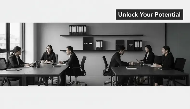 Modern real estate office in Kathmandu with agents consulting clients